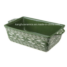 Ceramic Oval Bakeware with Handle